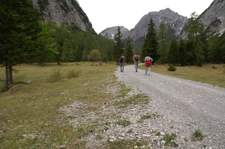The on way to the Stallenalm