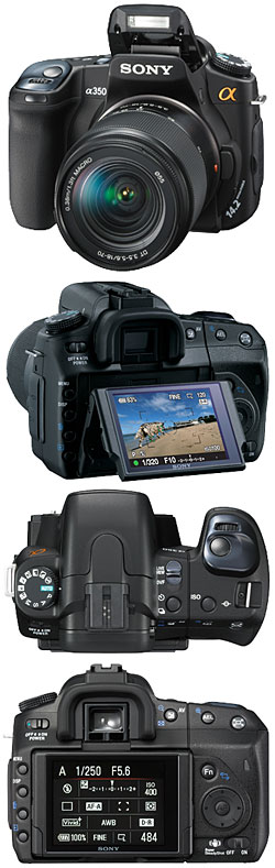 カメラ デジタルカメラ Camera tech data for Sony Alpha DSLR-A350
