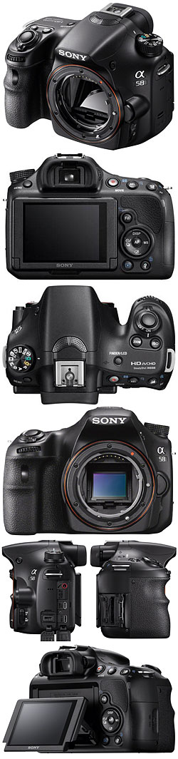 Camera tech data for Sony Alpha SLT-A58