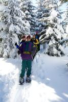 Through the snowy woods